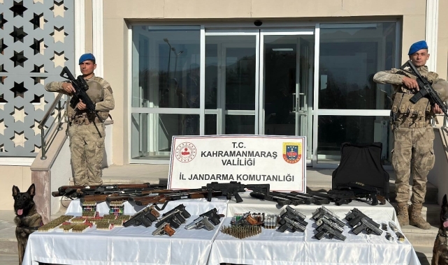 Kahramanmaraş'ta silah ve mühimmat kaçakçılığına 10 tutuklama