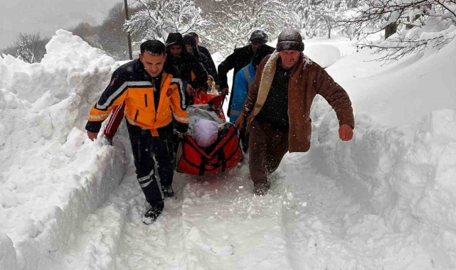 Karda KOAH hastasına böyle ulaşıldı