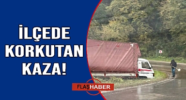 Kaygan zemin kazaya yol açtı