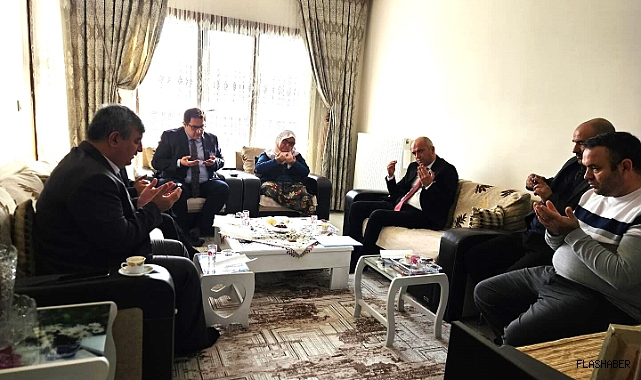 Kaymakam Öksüz'den şehit ailesine ziyaret