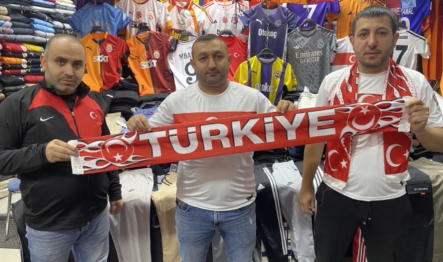 Kayseri'de milli takım formalarının satışı arttı