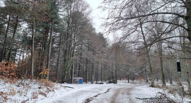 Kazdağları'na mevsimin ilk karı yağdı