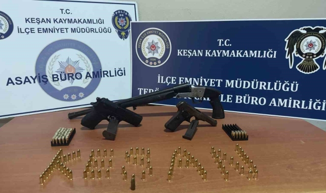 Keşan'da hakkında hapis cezası bulunan şüpheli saklandığı çiftlikte yakalandı