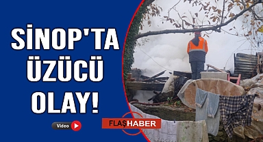 Kış günü evsiz kaldılar