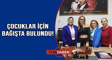 Konser ücretini çocuk derneğine bağışladı