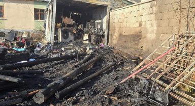 Konteyner yangını maddi hasara yol açtı