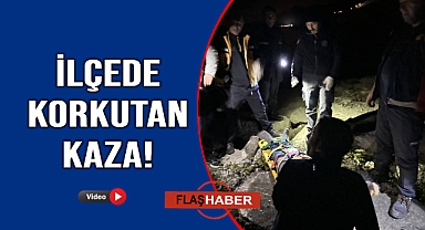 Kontrolden çıkan otomobil bariyere çarptı