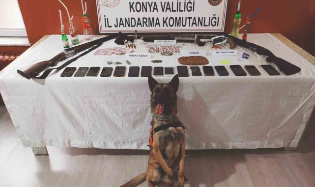 Konya'da jandarmadan uyuşturucu operasyonu: 4 tutuklama