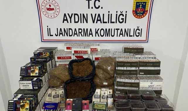 Kuşadası'nda 15 bin makaron ele geçirildi