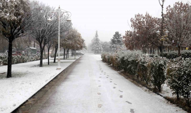 Malatya'da kar yağışı etkili oluyor