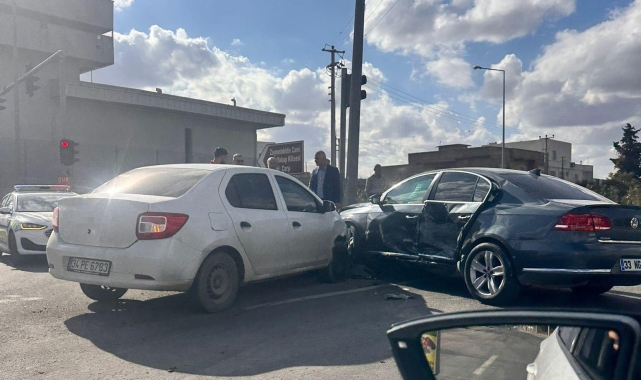 Mardin'de maddi hasarlı kaza