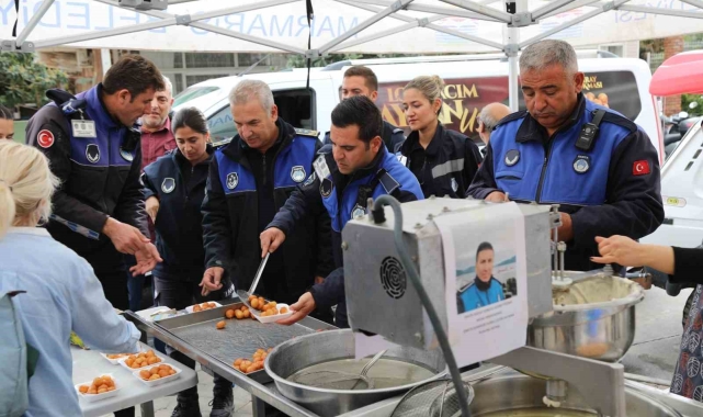 Marmaris'te vefat eden zabıta komiseri Çetin unutulmadı