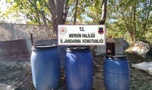 Mersin'de 510 litre sahte içki ele geçirildi