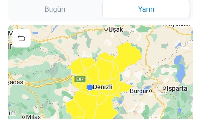 Meteoroloji Denizli'yi kuvvetli rüzgar ve fırtınaya karşı uyardı