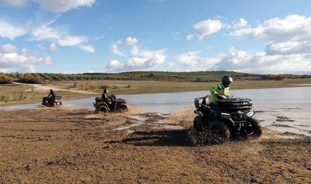 Mudanya'da atv tutkunlarının off road heyecanı