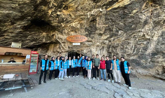 Muğla yurtlarında kalan öğrenciler Gökçeler Kanyonu'nu keşfetti
