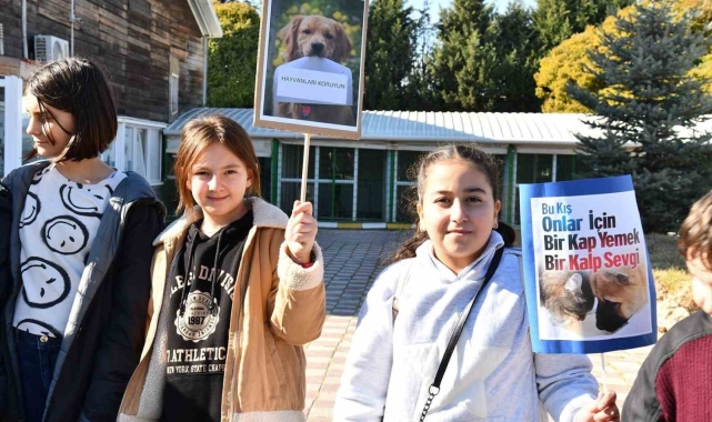 Öğrencilerden can dostlara anlamlı bağış