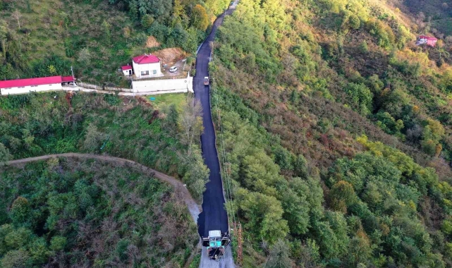 Ordu'da sıcak asfalt seferberliği devam ediyor