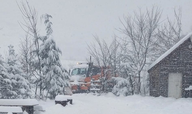 Ordu'nun 15 ilçesinde eğitime kar engeli