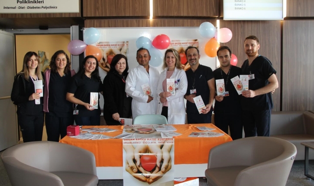 Organ bağış için Kütahya Şehir Hastanesi'nde farkındalık standı