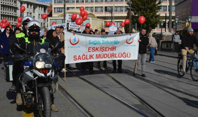Organ Bağışı Haftası kapsamında farkındalık yürüyüşü düzenlendi