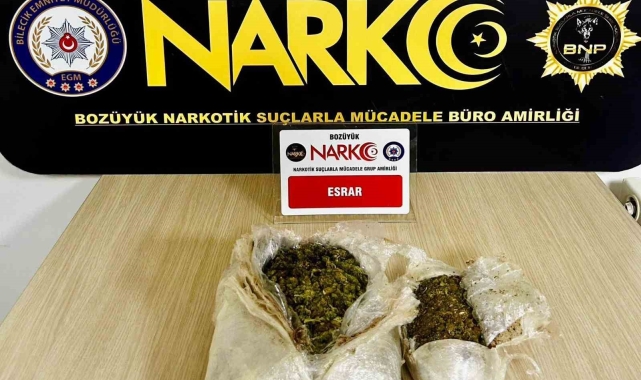 Otobüste 833 gram esrar maddesi ile yakalandı