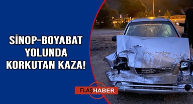 Otomobil kamyona arkadan çarptı