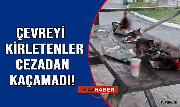 Parkı kirletenlere şok ceza