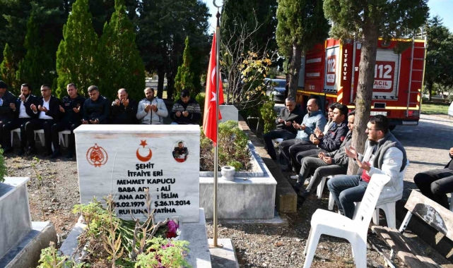 Payas'ta şehit itfaiyeci dualarla anıldı