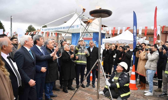 Pınarbaşı doğalgaza kavuştu