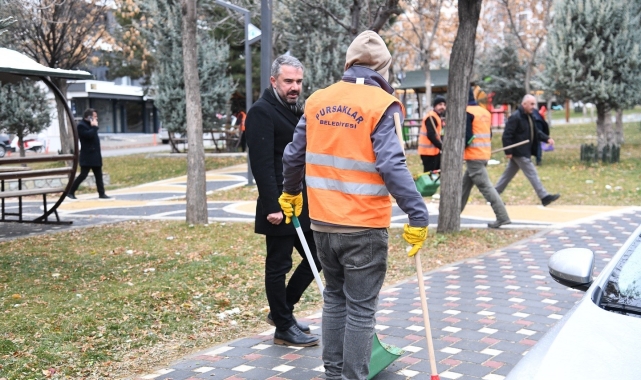 Pursaklar Belediyesi ilçenin temizlik çalışmalarını sürdürüyor