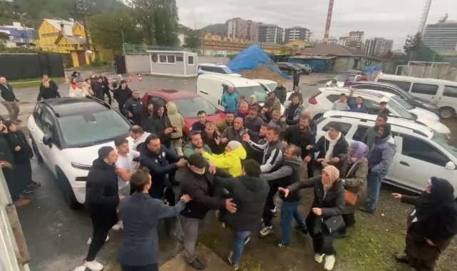 Rize'de oynanan maçta kavga çıktı, polis biber gazı kullandı