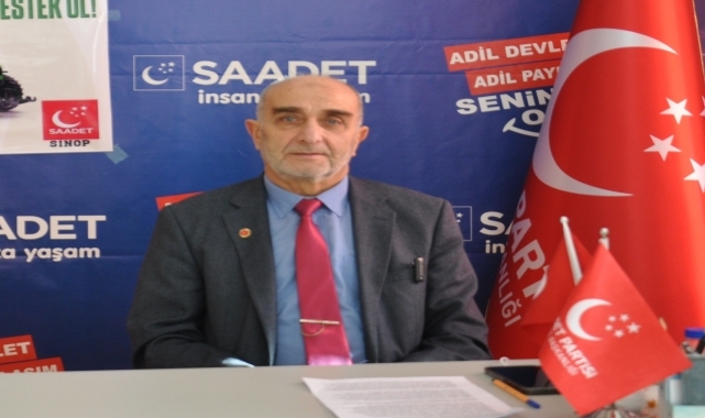 Saadet Partisi Sinop İl Başkanı Üçüncüoğlu'ndan tarım açıklaması