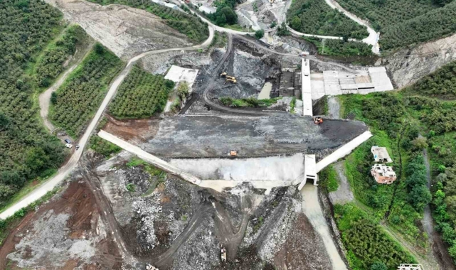 Salıpazarı Barajı inşaatı yüzde 30'u geçti