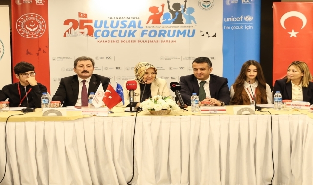 Samsun'da "25. Ulusal Çocuk Forumu Çeyrek Asır Çocuk Buluşmaları" başladı