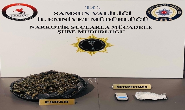 Samsun'da uyuşturucu kullandığı için aranan kişi uyuşturucuyla yakalandı