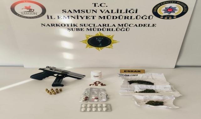 Samsun'da uyuşturucu operasyonunda 2 şüpheli yakalandı