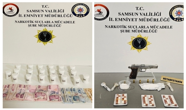 Samsun'da uyuşturucu operasyonunda 2 zanlı yakalandı