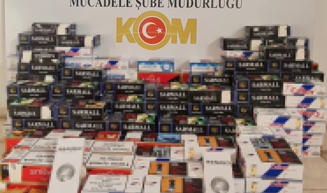Samsun'da kaçak sigara operasyonu