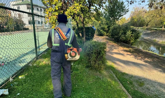 Serdivan'da yeşil alan çalışması