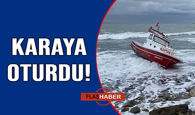 Sinop'ta balıkçı teknesi karaya oturdu