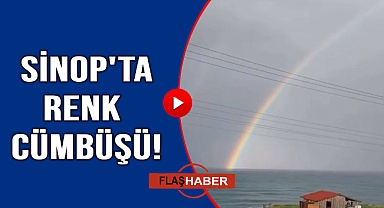 Sinop'ta gökkuşağı görüntülendi