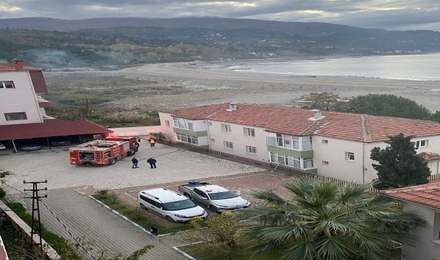 Sinop'ta orman işletme lojmanında çıkan yangın söndürüldü