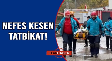Sinop'ta yapılan tatbikat gerçeği aratmadı