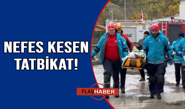 Sinop'ta yapılan tatbikat gerçeği aratmadı