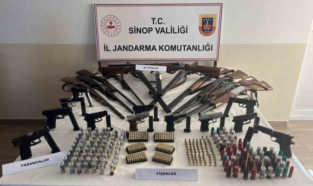 Sinop'ta silah ve mühimmat kaçakçılığı