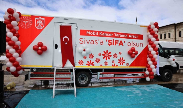 Sivas'ta Mobil Kanser Tarama Aracı hizmete girdi