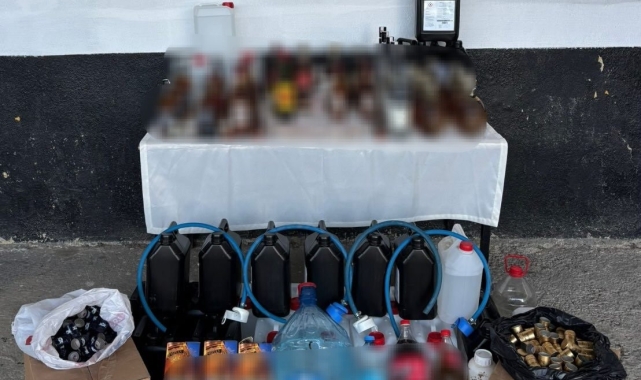 Söke'de sahte içki operasyonu
