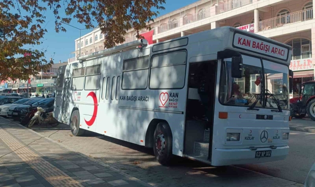 Şuhut'ta kan bağışına yoğun ilgi
