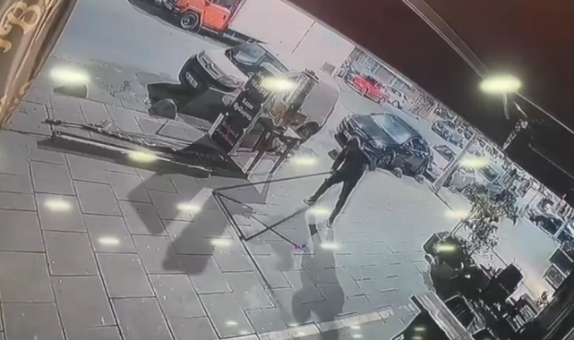 Sultangazi'de dükkanın önüne bırakılan 100 bin lira değerindeki malzemeyi böyle çaldı